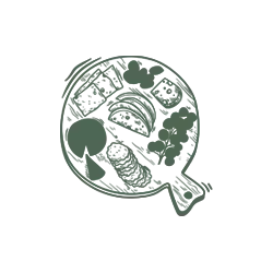 Planche de plats de traiteur